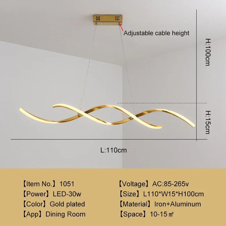 Lampadario Color Oro Moderno Design Elegante - clowasit.com