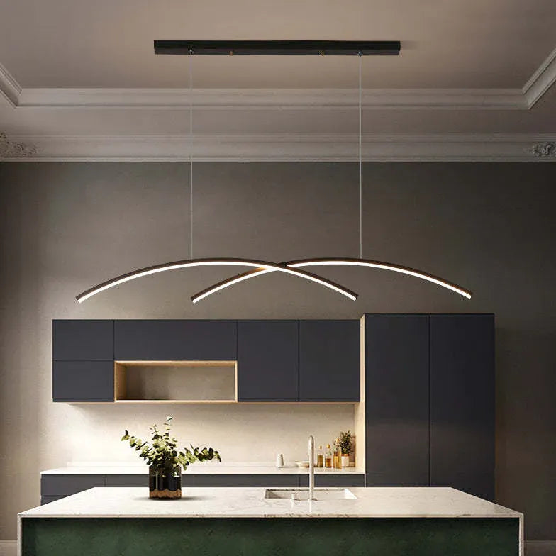 Lampadario a forma di linea geometrica incrociata - clowasit.com