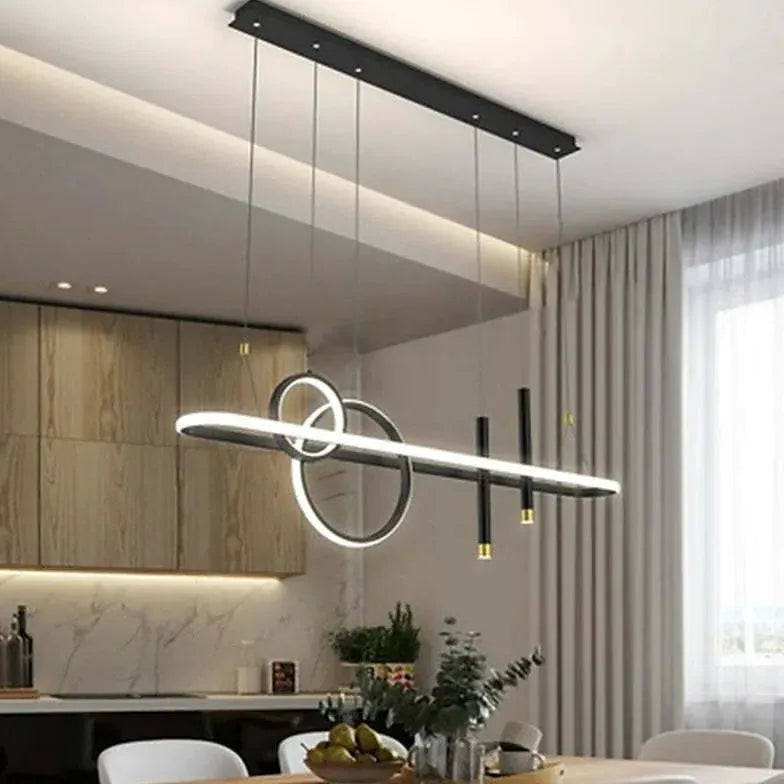 Lampadario sala da pranzo moderno cerchi lineari - clowasit.com