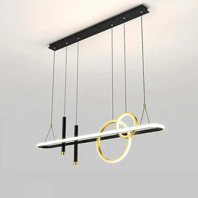 Lampadario sala da pranzo moderno cerchi lineari - clowasit.com