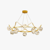 Sfera vetro lampadario Elegante moderno dorato - clowasit.com