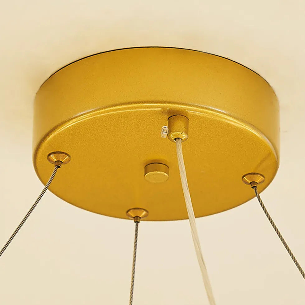 Sfera vetro lampadario Elegante moderno dorato - clowasit.com