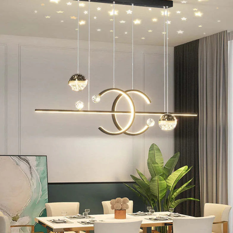 Lampadari moderni per tavolo da pranzo stellati - clowasit.com