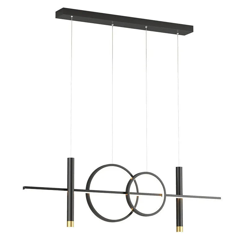 Lampadario soffitto moderno cerchi e linee - clowasit.com