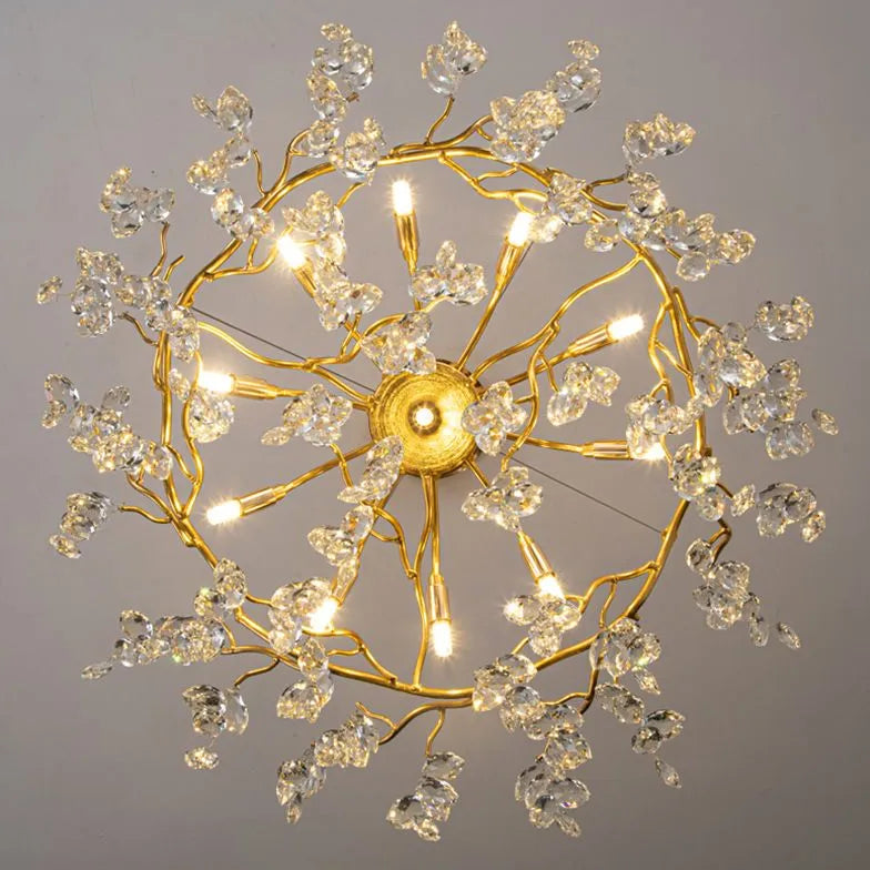 Pendenti cristallo per lampadari dorati e lussuosi - clowasit.com