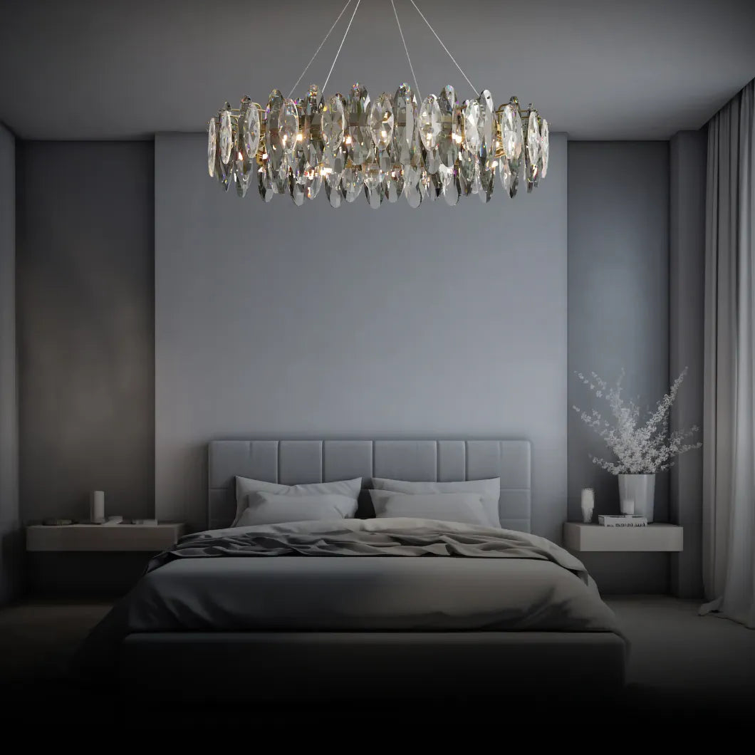 Pendenti in cristallo per lampadari stile rotondo - clowasit.com