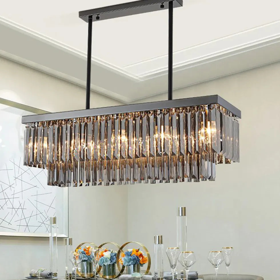 Lampadari Moderni Lusso Design con Vetro Nero - clowasit.com