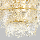 Lampadario per camera matrimoniale in vetro dorato - clowasit.com