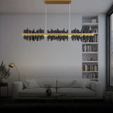 Lampadario industriale salotto nero forma concava - clowasit.com