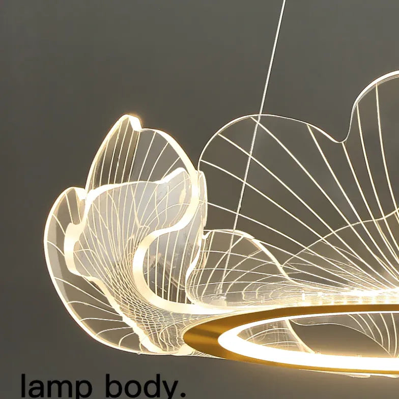 Lampadario applique con Eleganza dorata LED - clowasit.com