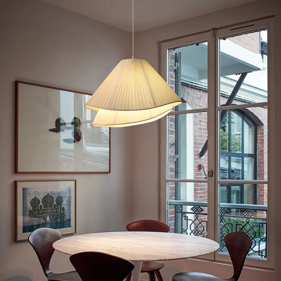 Lampadari tessuto pieghevole minimalista ed elegante - clowasit.com
