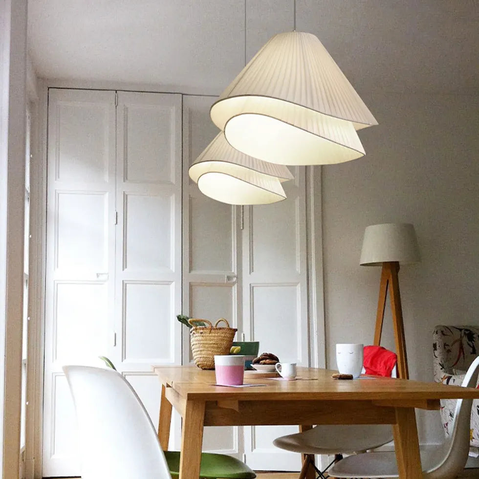 Lampadari tessuto pieghevole minimalista ed elegante - clowasit.com