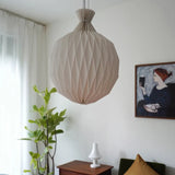 Lampadario di carta bianco pieghevole sfera - clowasit.com