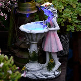 Luci da esterni giardino bambina rosa - clowasit.com