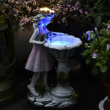 Luci da esterni giardino bambina rosa - clowasit.com