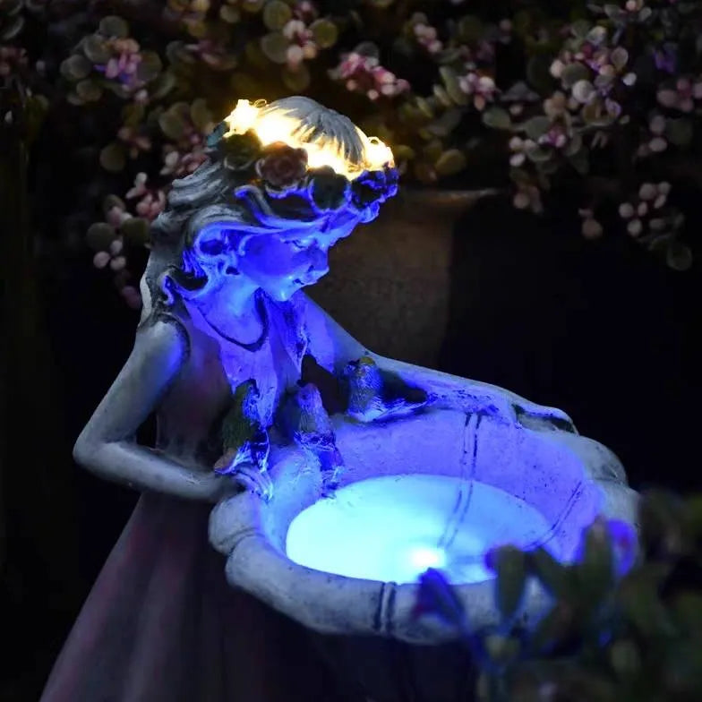 Luci da esterni giardino bambina rosa - clowasit.com