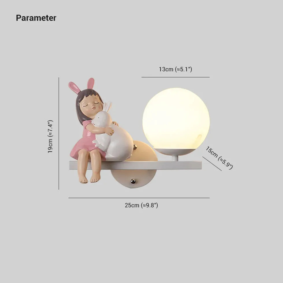 Illuminazione applique da parete per bella bambina - clowasit.com