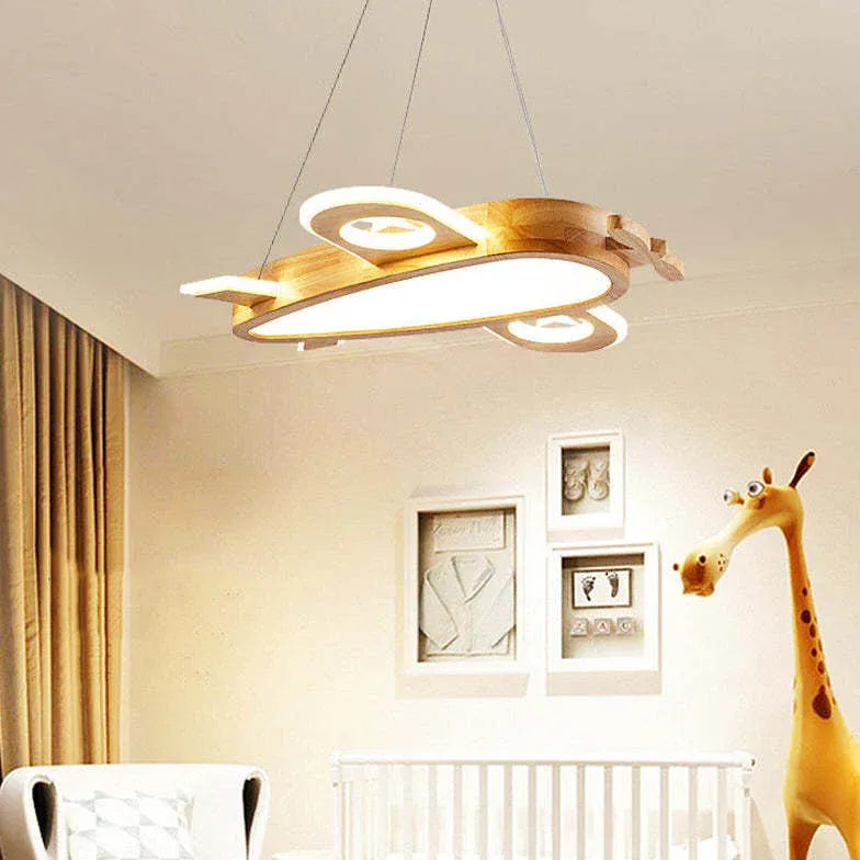 Lampadari per camerette neonati Stile aereo legno - clowasit.com