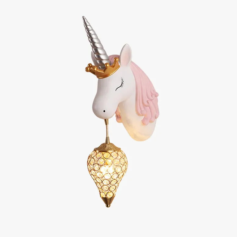 Applique rosa per camera bambini unicorno - clowasit.com