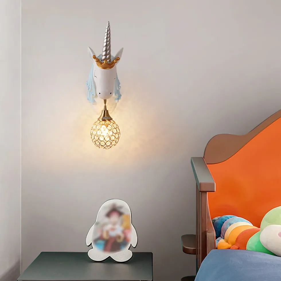 Applique rosa per camera bambini unicorno - clowasit.com