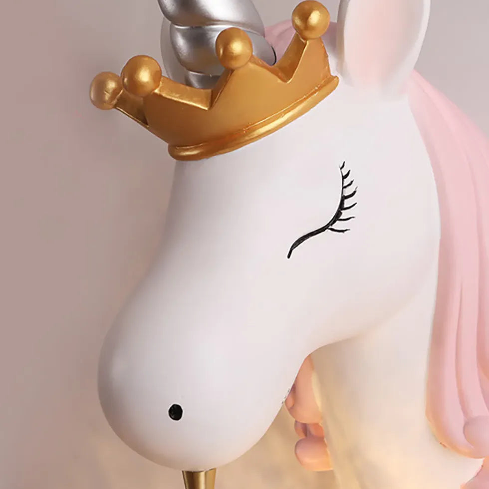 Applique rosa per camera bambini unicorno - clowasit.com