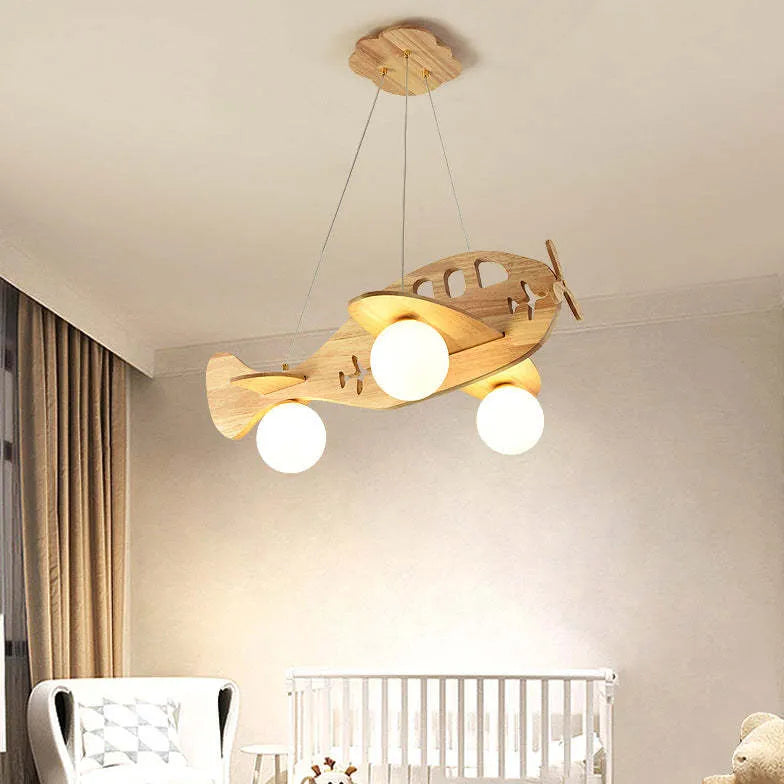 Lampadari Cameretta Bimbo Design Moderno in Legno - clowasit.com
