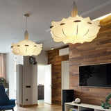 Lampadari con paralumi in tessuto artistico irregolare - clowasit.com
