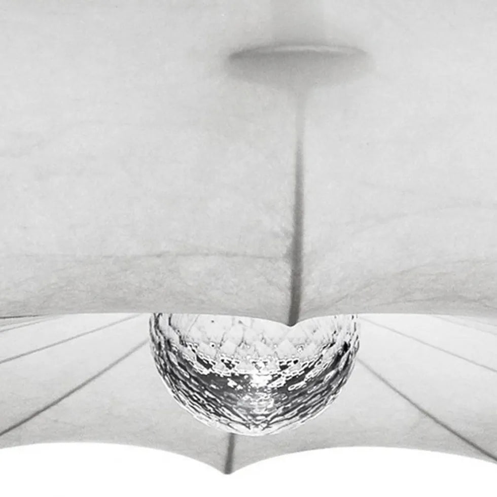 Lampadari con paralumi in tessuto artistico irregolare - clowasit.com