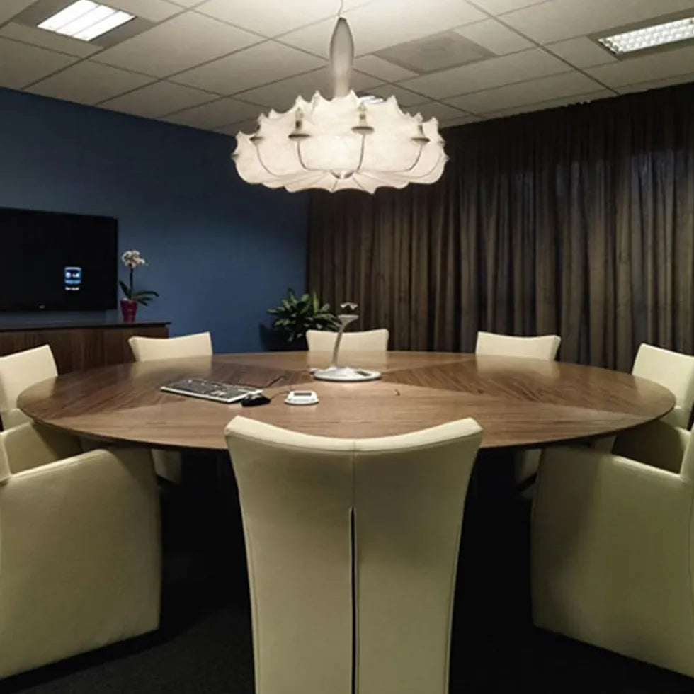 Lampadari con paralumi in tessuto artistico irregolare - clowasit.com