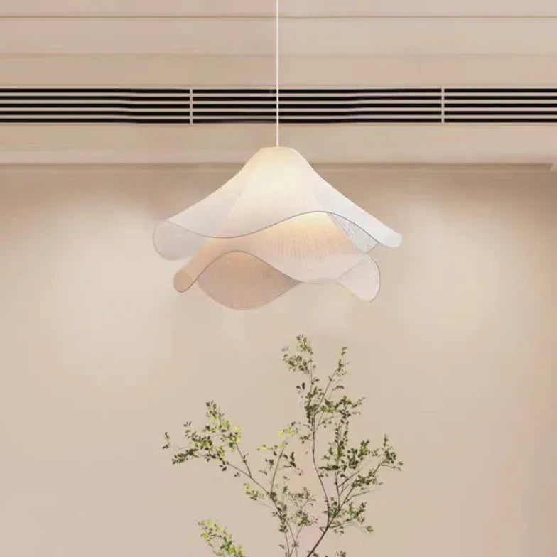 Lampadario macrame bianco artistico a più strati - clowasit.com