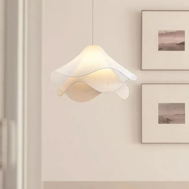 Lampadario macrame bianco artistico a più strati - clowasit.com