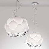 Lampadari rotondi moderni in vetro bianco elegante - clowasit.com