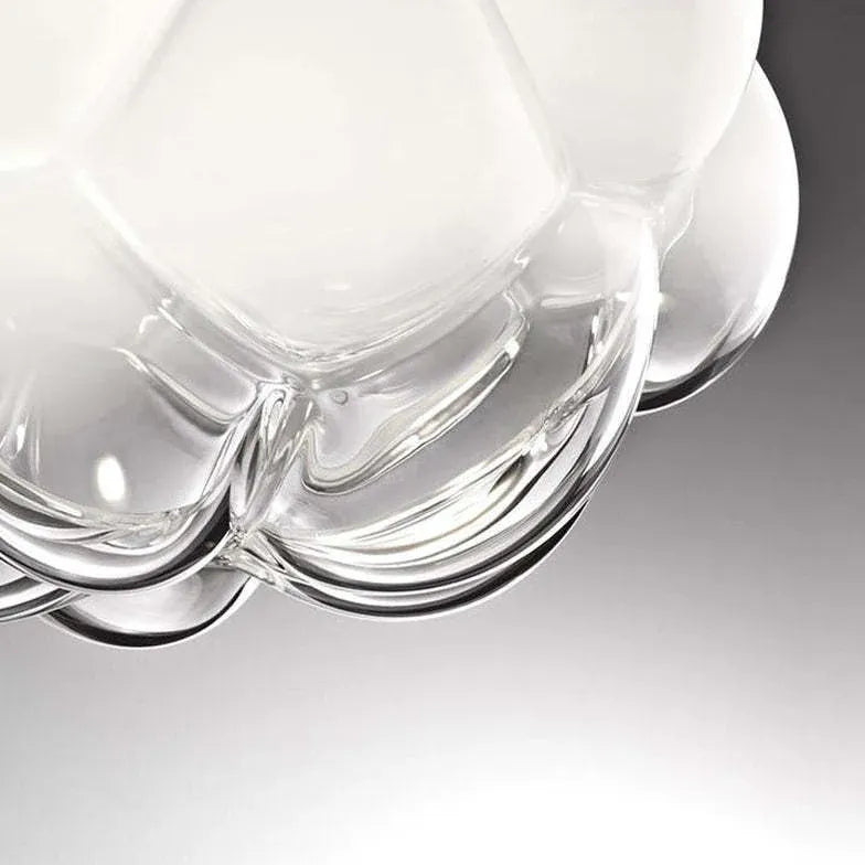Lampadari rotondi moderni in vetro bianco elegante - clowasit.com