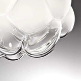 Lampadari rotondi moderni in vetro bianco elegante - clowasit.com