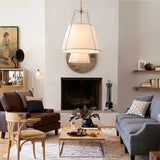 Siti lampadari moderni in tessuto bianco elegante - clowasit.com