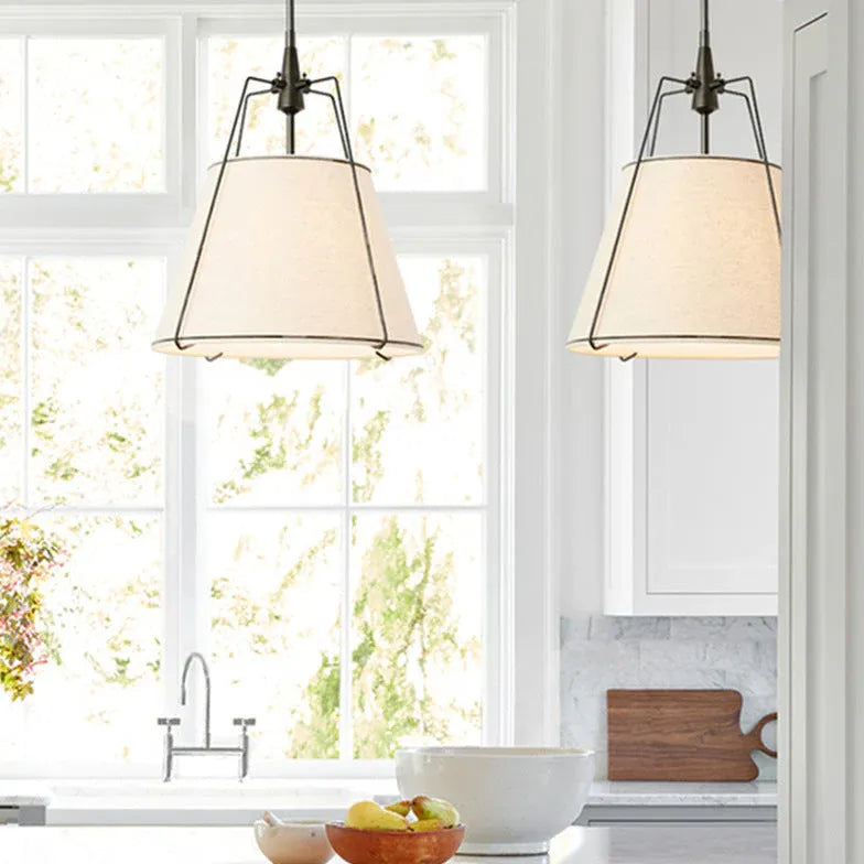 Siti lampadari moderni in tessuto bianco elegante - clowasit.com