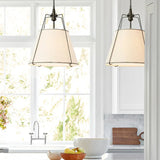 Siti lampadari moderni in tessuto bianco elegante - clowasit.com