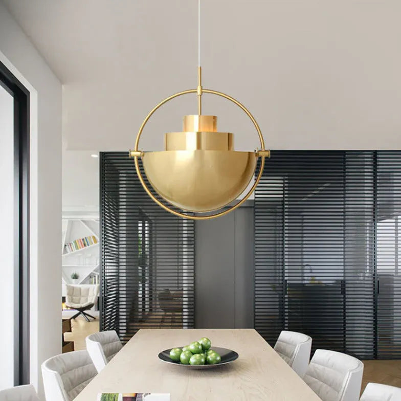 Lampadario oro moderno per sala da pranzo - clowasit.com