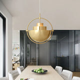 Lampadario oro moderno per sala da pranzo - clowasit.com