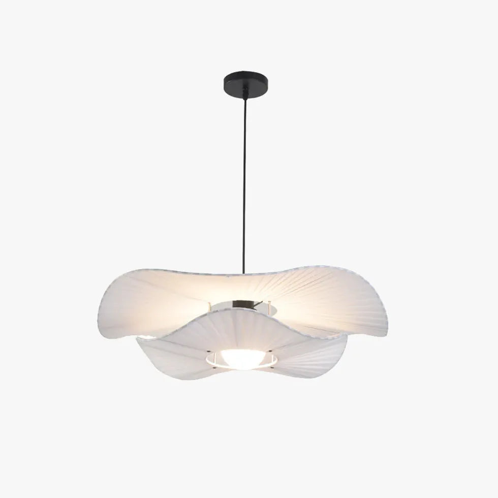 Rosone per lampadari sospesi bianco tessuto elegante - clowasit.com