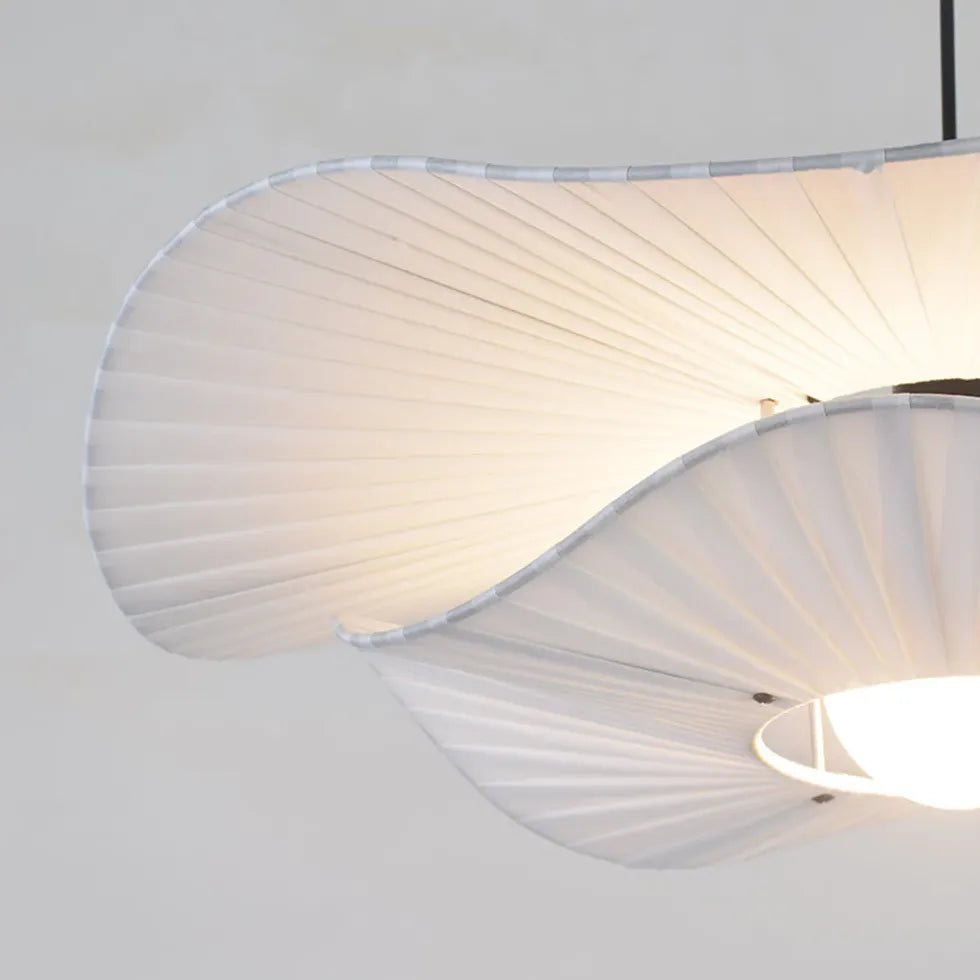 Rosone per lampadari sospesi bianco tessuto elegante - clowasit.com