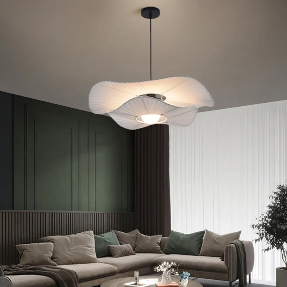 Rosone per lampadari sospesi bianco tessuto elegante - clowasit.com