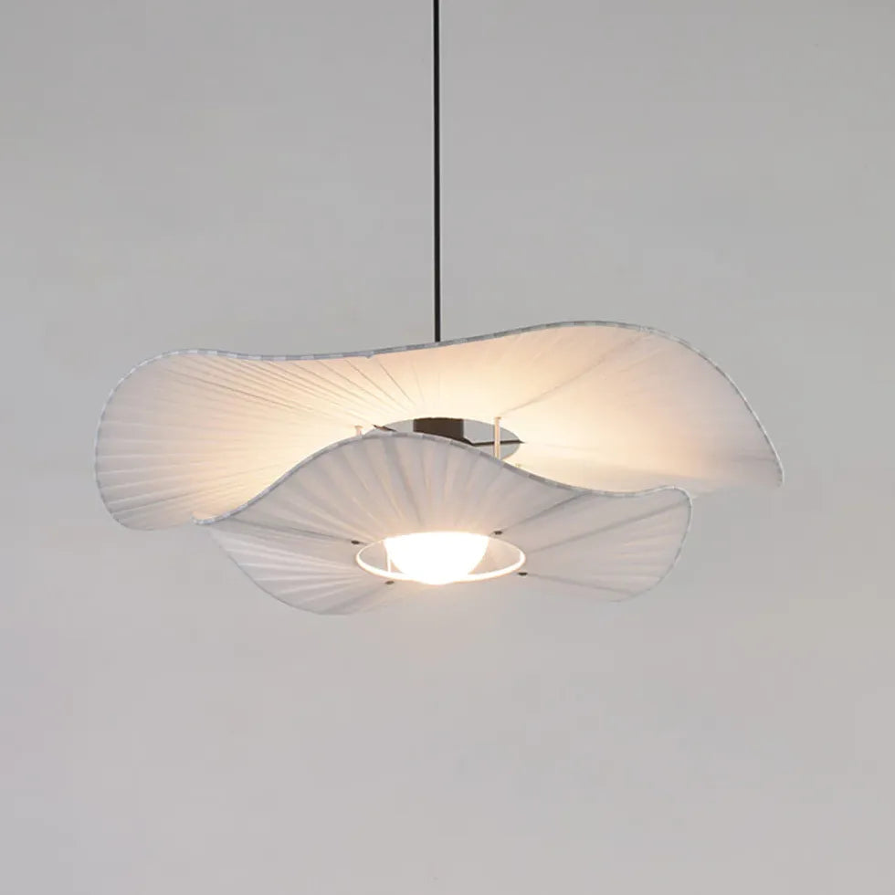 Rosone per lampadari sospesi bianco tessuto elegante - clowasit.com