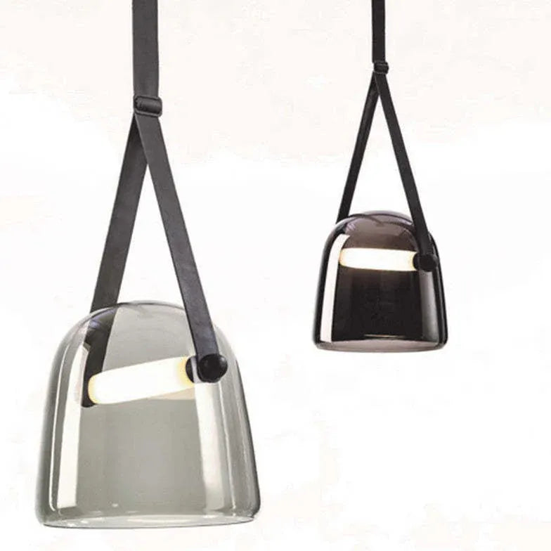Lampadario Sospensione Stile Industriale Vetro Grigio - clowasit.com