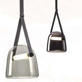 Lampadario Sospensione Stile Industriale Vetro Grigio - clowasit.com