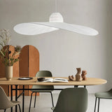 Lampadari ventilatori moderni con design bianco curvo - clowasit.com