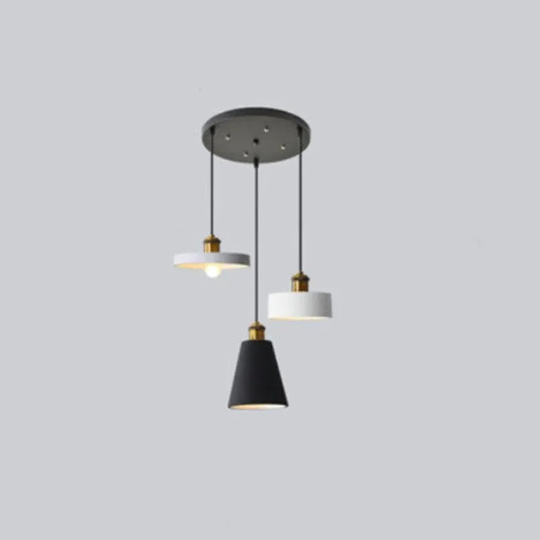 Lampadario Circolare per Sala da Pranzo Nera - clowasit.com