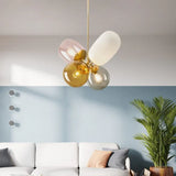 Lampadari con vetri colorati e fiori eleganti - clowasit.com