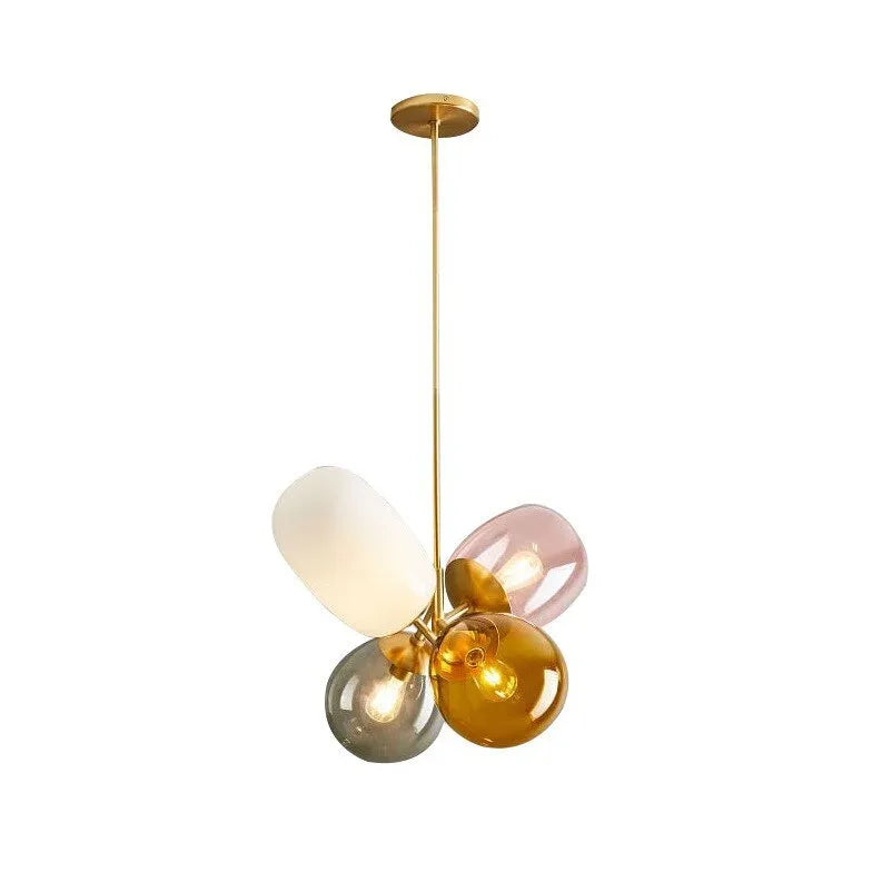 Lampadari con vetri colorati e fiori eleganti - clowasit.com