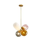 Lampadari con vetri colorati e fiori eleganti - clowasit.com